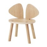 Kids' furniture, Mouse children's chair, lacquered oak, Natural