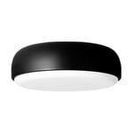 Flush ceiling lights, Over Me wall/ceiling lamp, 40 cm, black matt, Black