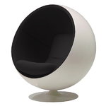 Ball chair, white - black Ball chair, white - black