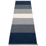 Plastic rugs, Kim rug, 70 x 240 cm, dark blue, Blue