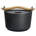 Pots & saucepans, Sarpaneva cast iron pot 3 L, Black