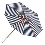 Parasols, Atlantis parasol ø 330 cm, striped, blue - white, White