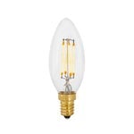 Glühbirnen, LED-Glühbirne Candle 4 W E14 Glühbirne, dimmbar, Transparent