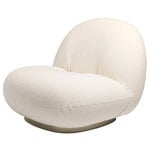 Pacha lounge chair, swivel base, Harp 24 - pearl gold