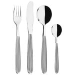 Cutlery, Scandia cutlery set, 24 pcs, Silver