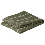 Tiiliskivi blanket, grey green - white Tiiliskivi blanket, grey green - white