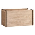Storage containers, Storage Box, oak - black, Natural
