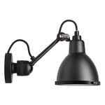 DCWéditions Lampe Gras 304 vägglampa för badrum, rund skärm, svart