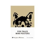 Poster, Miniposter Set Fox Tales, 4 Stück, Schwarz