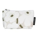Eelia Mini Unikko cosmetic bag, beige-white-grey green Eelia Mini Unikko cosmetic bag, beige-white-grey green