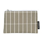 Kaika Tiiliskivi pouch, grey green - white Kaika Tiiliskivi pouch, grey green - white