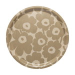 Mini Unikko tray, light brown - beige Mini Unikko tray, light brown - beige
