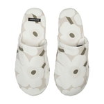 Mini Unikko slippers, beige - white - grey green Mini Unikko slippers, beige - white - grey green
