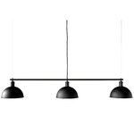 Lampada a sospensione Tribeca Hubert con struttura, nera Lampada a sospensione Tribeca Hubert con struttura, nera