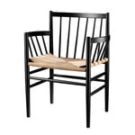 Ruokapöydän tuolit, J81 tuoli, musta pyökki, Musta