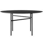 Dining tables, Snaregade table, round, 138 cm, charcoal linoleum, Grey
