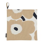 Pieni Unikko pot holder, off white - beige - dark blue Pieni Unikko pot holder, off white - beige - dark blue