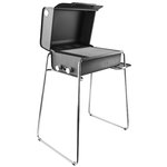 Box gas grill with legs and side table Box gas grill with legs and side table