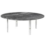 Tavolino IOI, 100 cm, cromo - marmo grigio