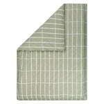 Tiiliskivi duvet cover 150 x 210 cm, grey green - white Tiiliskivi duvet cover 150 x 210 cm, grey green - white