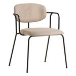 Dining chairs, Frame chair, black - beige Davis Sawana 17, Black