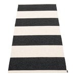 Pappelina Bob rug, 70 x 150 cm, black - vanilla