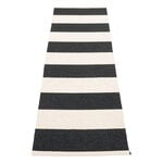 Pappelina Bob rug, 70 x 225 cm, black - vanilla