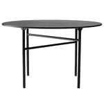 Dining tables, Snaregade table, round, 120 cm, black oak, Black