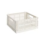 HAY Colour Crate kori, M Square, kierrätysmuovi, off-white