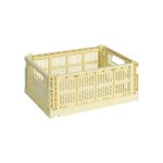 HAY Colour Crate, M, plastica riciclata, giallo chiaro