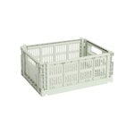 HAY Colour Crate, M, plastica riciclata, menta