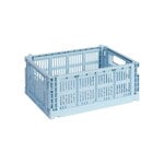 HAY Colour Crate, M, plastica riciclata, blu chiaro
