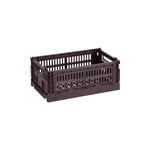 HAY Colour Crate, S, plastica riciclata, bordeaux
