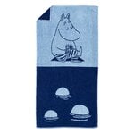 Moomin Arabia Moomin Badetuch, 70 x 140 cm, Moomintroll Navy