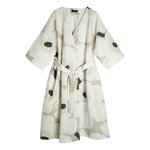Unikko bathrobe, beige-white-green Unikko bathrobe, beige-white-green