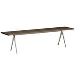 Benches, Pyramid bench 12, beige - smoked oak, Brown