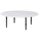 Tavolino IOI, 100 cm, nero - marmo bianco