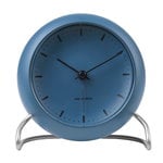 Table clocks, AJ City Hall table clock with alarm, stone blue, Blue