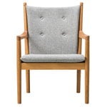 Armchairs & lounge chairs, Wegner 1788 easy chair, oiled oak - Hallingdal65 130, Gray