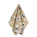 Pieni Unikko tea towel, 2 pcs, off white - beige - dark blue Pieni Unikko tea towel, 2 pcs, off white - beige - dark blue