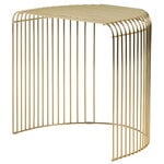 Side & end tables, Curva table, gold, Gold