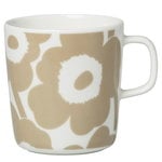 Cups & mugs, Oiva - Unikko mug 4 dl, white - beige, Beige