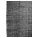 Wollteppiche, Teppich Moiré Kelim 140 x 200 cm, schwarz, Schwarz