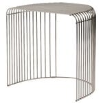 Side & end tables, Curva table, silver, Silver