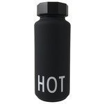 Design Letters HOT thermo bottle, black