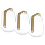 Utomhuslampor, Balad lampa 12 cm, 3-pack, bambu, Naturfärgad