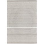 Teppiche aus Papiergarn, Teppich San Francisco, steingrau – weiß, Beige