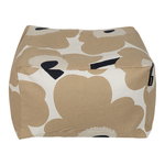 Unikko seat cover for Puffi pouf, off white-beige-dark blue Unikko seat cover for Puffi pouf, off white-beige-dark blue