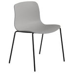 Dining chairs, About a Chair AAC16, black - concrete grey, Grey