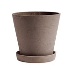 Hay Flowerpot ruukku ja lautanen, L, terrakotta